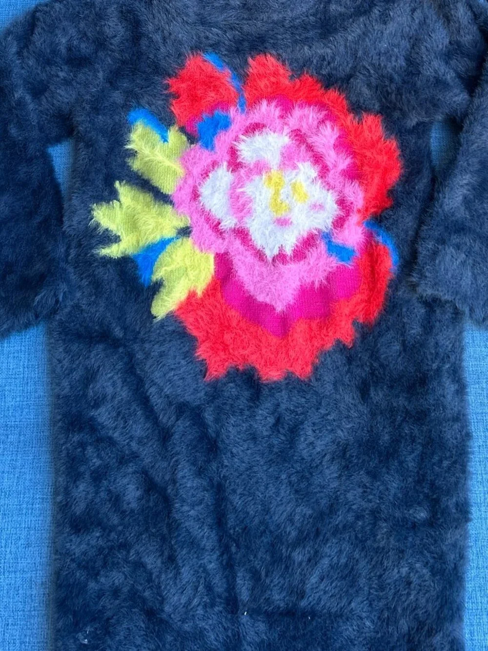 Kenzo Kids ~ Flower Sweater Dress ~ 4 Years ~ Soft Plush Fabric